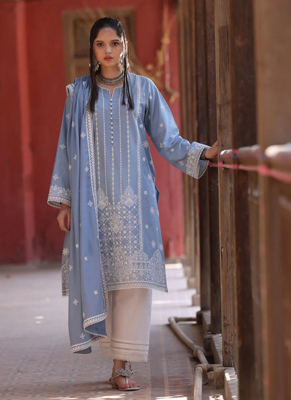 Summer Rtw '24 - 3 Pc Embroidered Suit Icse-213426