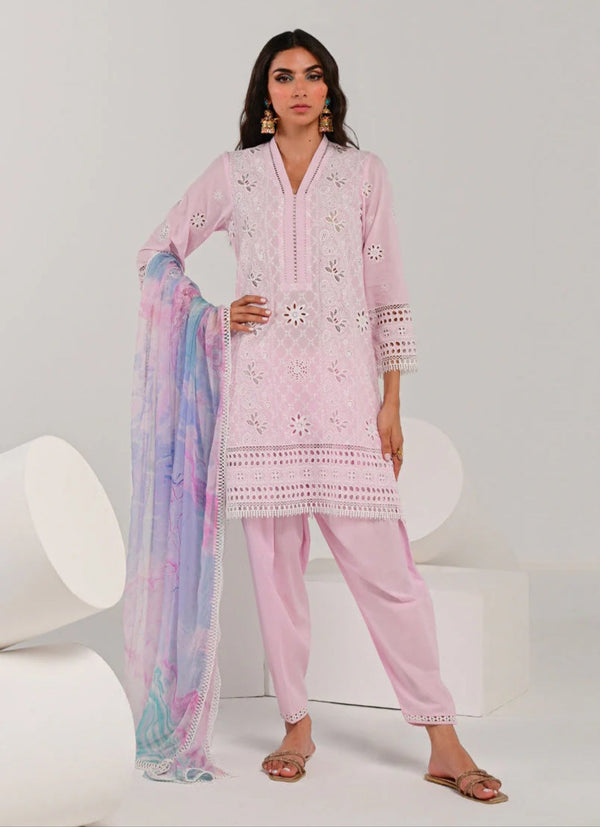 Summer Rtw '24 - 3 Pc Embroidered Suit Icse-213512