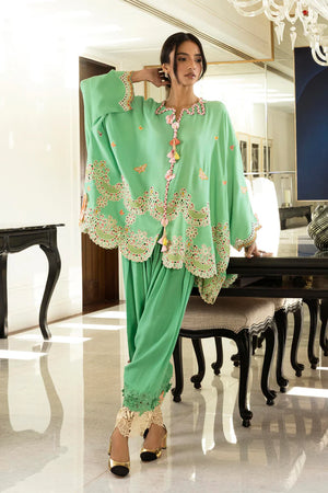 Eid Edit '26 - Stitched Embroidered Raw Silk Shirt+ Shalwar | SS26SM045P2T