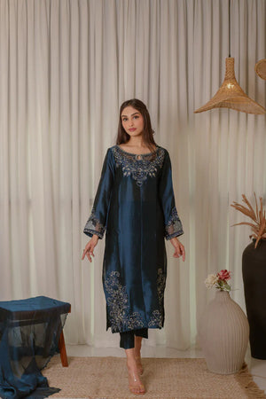 SHEESHAM- Formal Luxe Wear '25 - Teal Blue