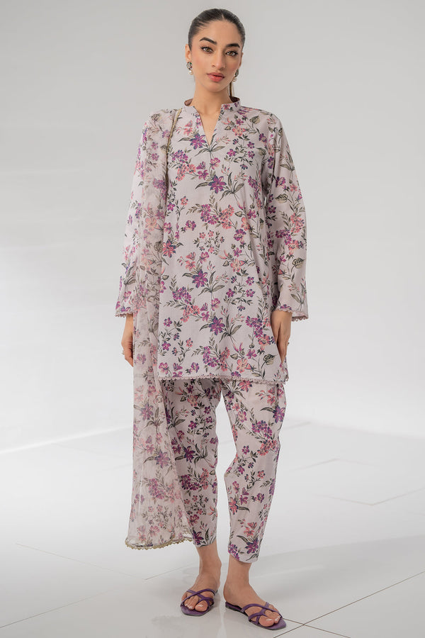 Unstitched '25 Vol II - Violets 3 Piece