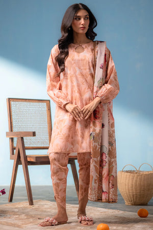 Unstitched Lawn '26 - Sepia 3 piece