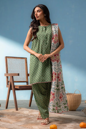 Unstitched Lawn '26 - Symmetrical 3 piece