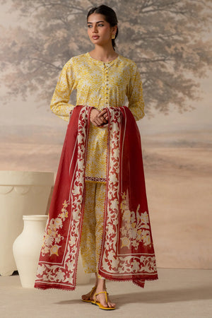 Unstitched Lawn '26 Vol 1 - Framed 3 piece