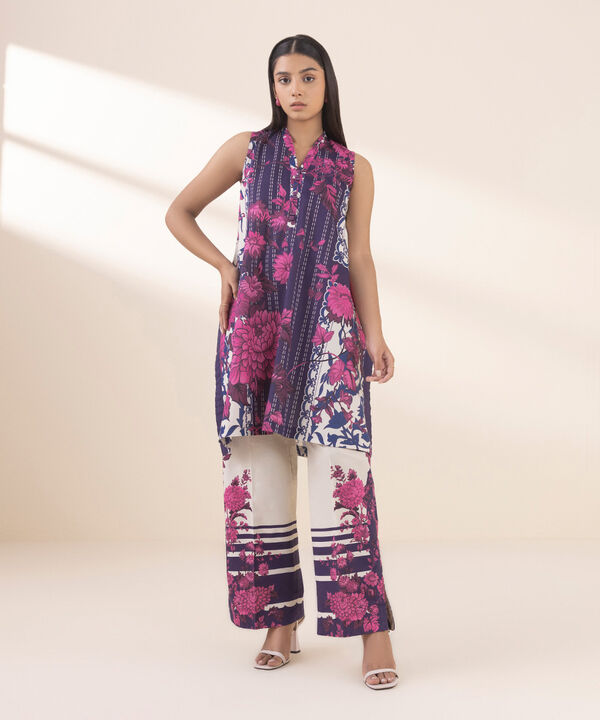 Unstitched Lawn '25 - 2 Piece - Printed Lawn Suit - U2TDY25V110B