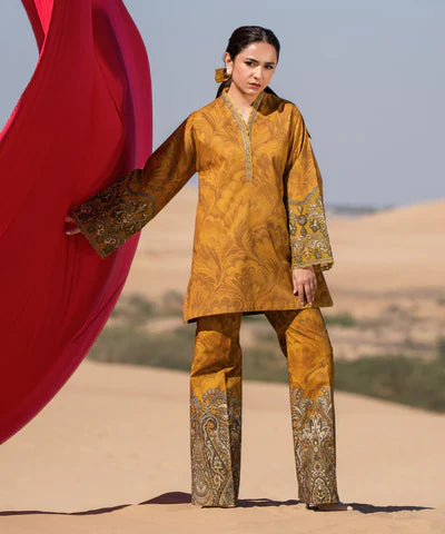 Lawn '24 - 2 Piece - Embroidered Lawn Suit U2Tedy24V110