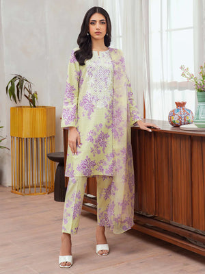 Unstitched Lawn '25 - U3586SU-3PC-227