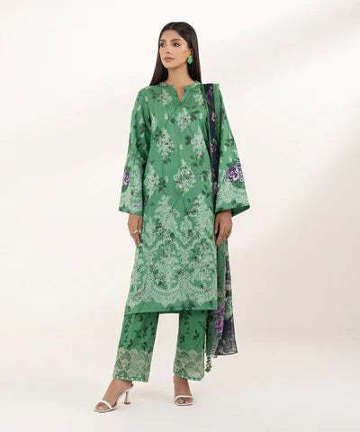 Lawn '24 - 3 Piece - Embroidered Lawn Suit U3Pedy24V110