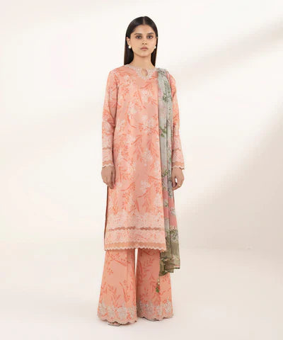 Lawn '24 - 3 Piece - Embroidered Lawn Suit U3Pedy24V111