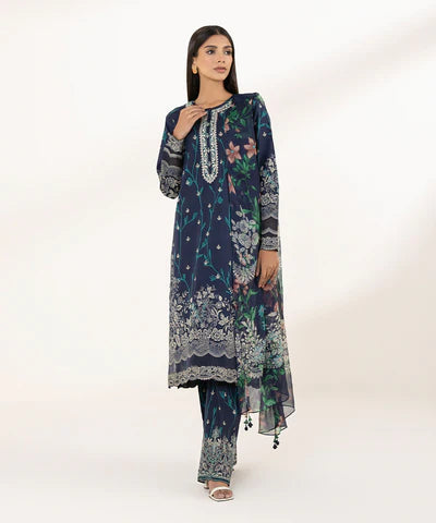 SAPPHIRE LAWN '24 - 3 PIECE - EMBROIDERED LAWN SUIT U3PEDY24V112