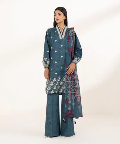 Lawn '24 - 3 Piece - Embroidered Lawn Suit U3Pedy24V113