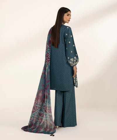 SAPPHIRE LAWN '24 - 3 PIECE - EMBROIDERED LAWN SUIT U3PEDY24V113