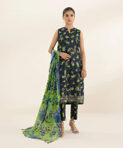 SAPPHIRE LAWN '24 - 3 PIECE - EMBROIDERED LAWN SUIT U3PEDY24V115