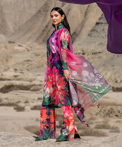 Lawn '24 - 3 Piece - Embroidered Lawn Suit U3Pedy24V120