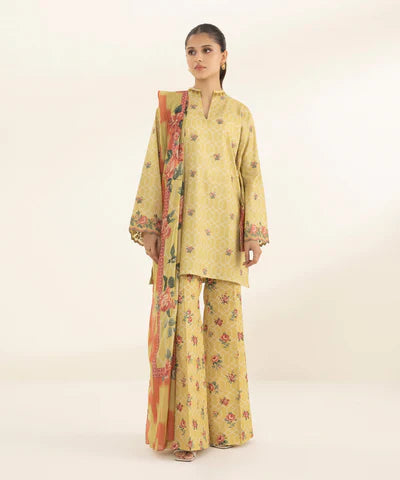 Lawn '24 - 3 Piece - Embroidered Lawn Suit U3Pedy24V125