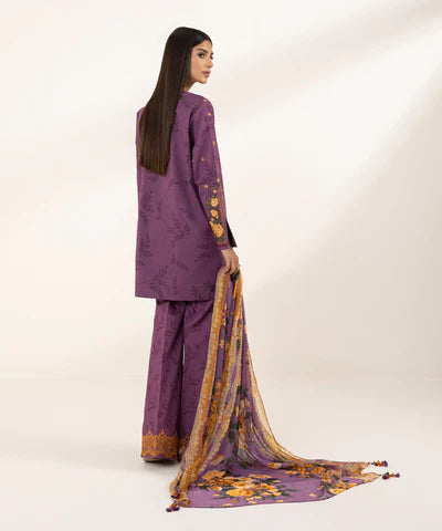SAPPHIRE LAWN '24 - 3 PIECE - EMBROIDERED LAWN SUIT U3PEDY24V126