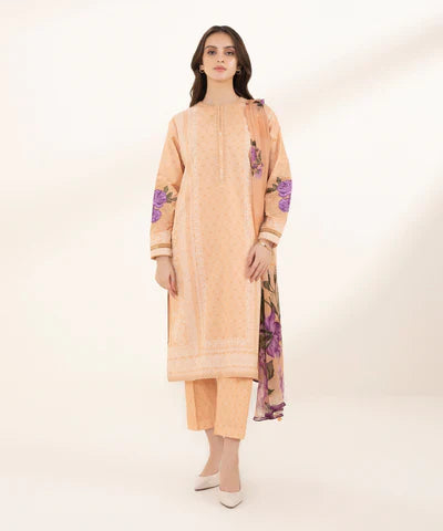 Lawn '24 - 3 Piece - Embroidered Lawn Suit U3Pedy24V127