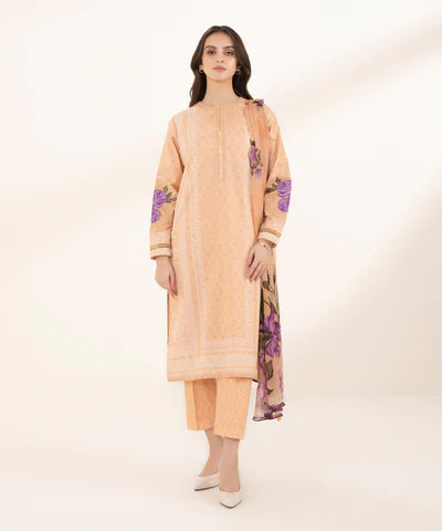SAPPHIRE LAWN '24 - 3 PIECE - EMBROIDERED LAWN SUIT U3PEDY24V127