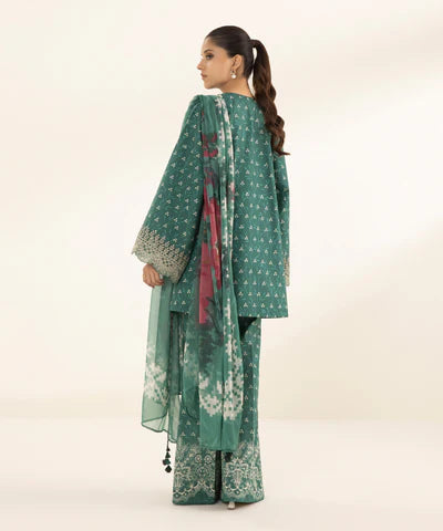SAPPHIRE LAWN '24 - 3 PIECE - EMBROIDERED LAWN SUIT U3PEDY24V128