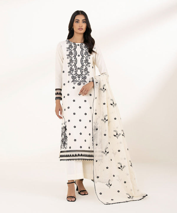 Lawn '24 - 3 Piece - Embroidered Jacquard Suit U3Pesg24V119