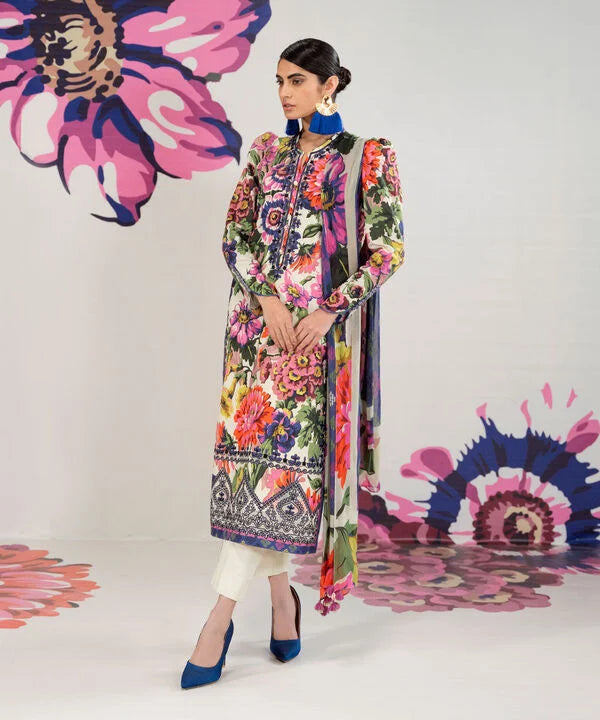 Signature'25-Embroidered Cotton Suit U3PESG25V013 (RTS)