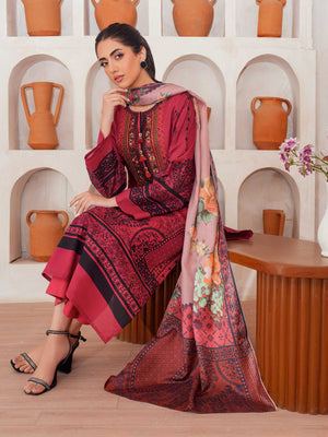 Unstitched Lawn '25 - U4146SU-3PC-565