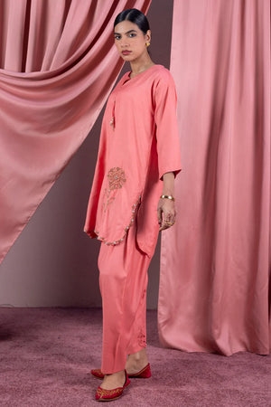 Formals '25 - Zari Nur Polki Set - W25F2583-Pink