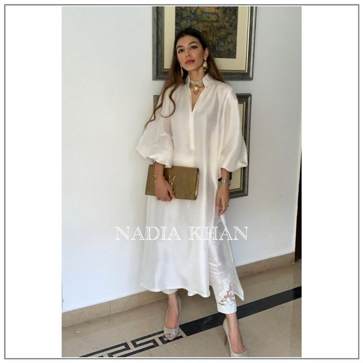 Nadia Khan Nora Set White