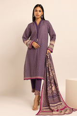 Khaadi The Print Story 23 - Fabrics 3 Piece Suit BLK231007