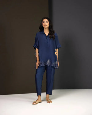 Luxury Pret – Fall '25 - Blossom Navy Blue
