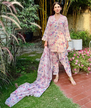Summer Lawn '26 - Blush Lace (Short Stitched)