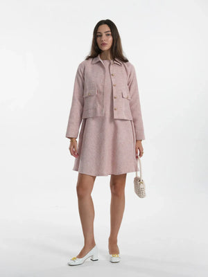 BeyondWinter FW '25 - Pink tweed dress set