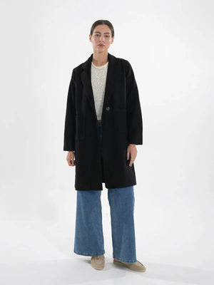 BeyondWinter FW '25 - Black Wool Coat