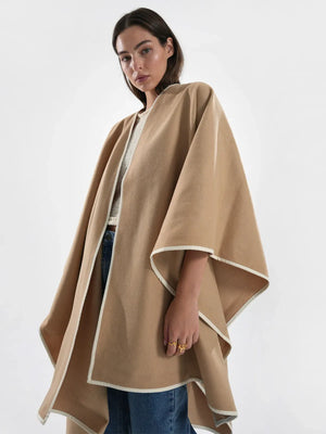 BeyondWinter FW '25 - Ivory trim cape