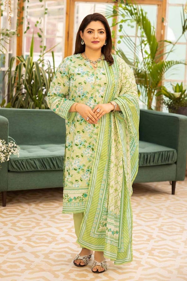 Tribute To Mothers '24 - 3Pc Printed Lawn Unstitched Suit Cl-42077 B