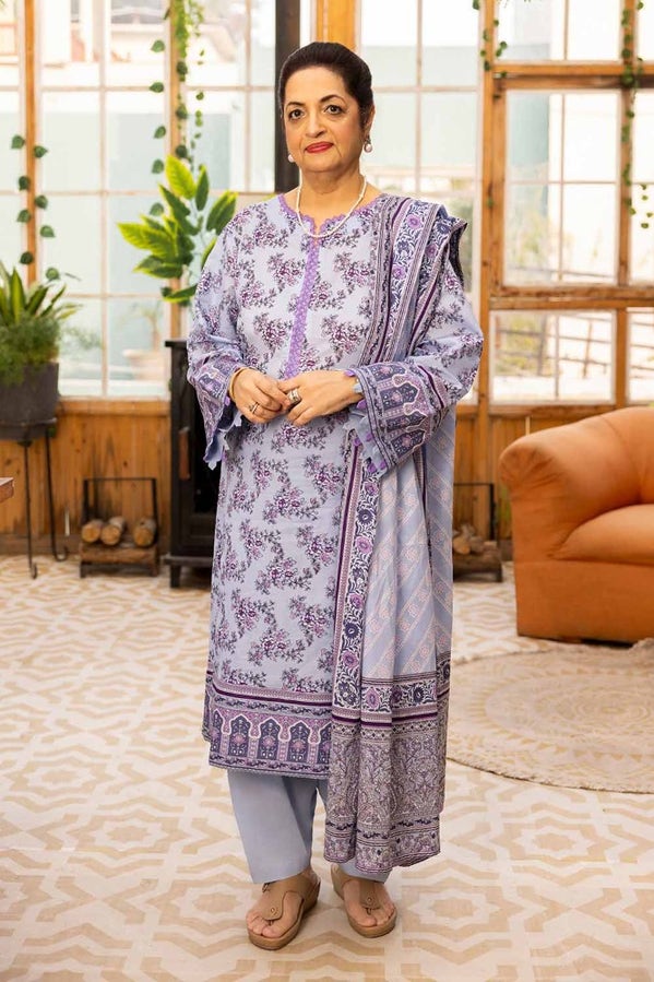 Tribute To Mothers '24 - 3Pc Printed Lawn Unstitched Suit Cl-42079 B