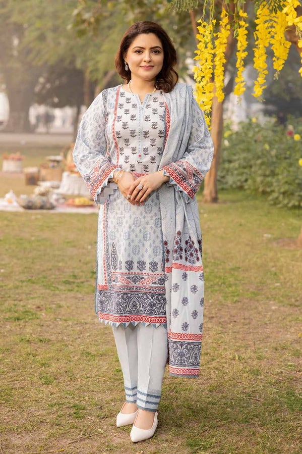 Tribute To Mothers '24 - 3Pc Printed Lawn Unstitched Suit Cl-42138 A