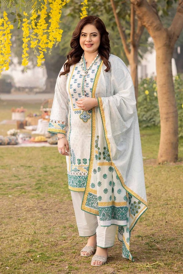 Gul Ahmed Tribute To Mothers '24 - 3PC Printed Lawn Unstitched Suit CL-42138 B