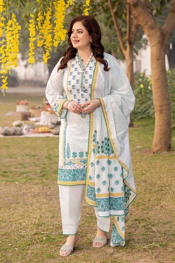 Gul Ahmed Tribute To Mothers '24 - 3PC Printed Lawn Unstitched Suit CL-42138 B