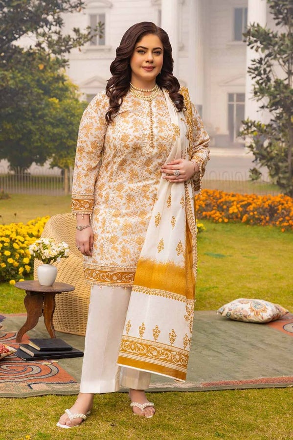 Tribute To Mothers '24 - 3Pc Printed Lawn Unstitched Suit Cl-42193 A