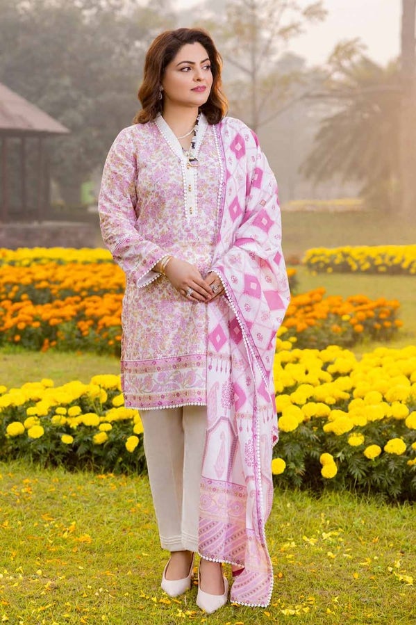 Tribute To Mothers '24 - 3Pc Printed Lawn Unstitched Suit Cl-42195 A