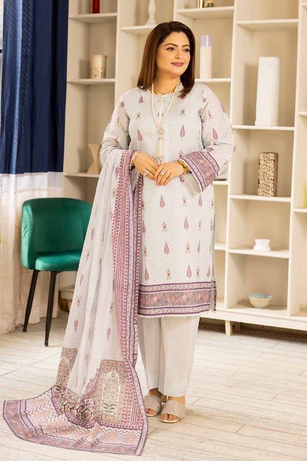 Tribute To Mothers '24 - 3Pc Printed Lawn Unstitched Suit Cl-42196 A