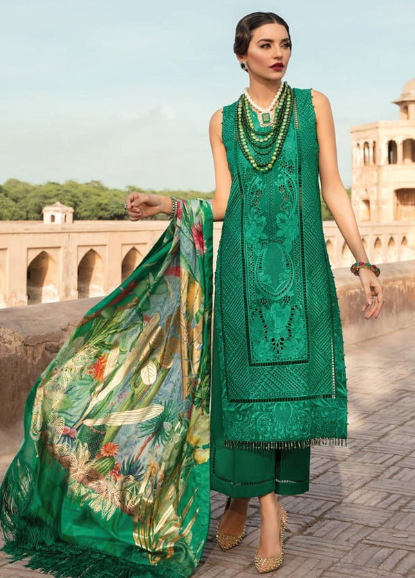 Crimson Embroidered Lawn - 2A-Emerald