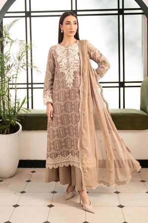 Desi Summer Pie '26 - 3 Piece Embroidered Lawn Suit | DWA2680-ESM-COF