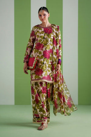 Desi Summer Pie '26 - 3 Piece Embroidered Lawn Suit | DWP2601-ESM-OFW