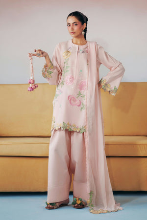 Desi Summer Pie '26 - 3 Piece Embroidered Dobby Lawn Suit | DWP2620-ESM-LPI