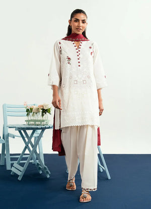 Spring Pret '26 - Embroidered 3 PC Suit | 14541/401/105