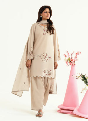 Spring Pret '26 - Embroidered 3 PC Suit | 15300/601/106