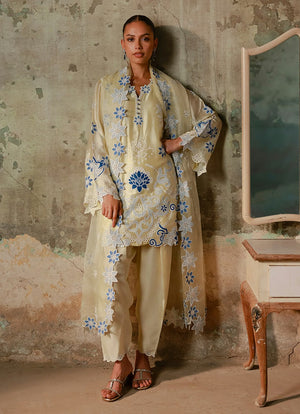Muse '26 - Embroidered 3 PC Suit | 17153/501/504