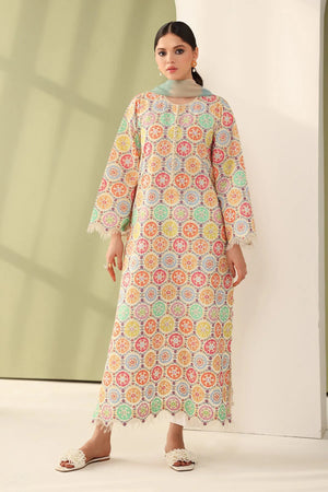 Summer RTW '26 - EMBROIDERED PRINTED LAWN F-4178
